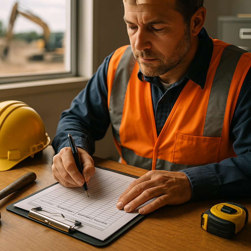 Builder planning renewals for ACS certification in construction alongside other site cards