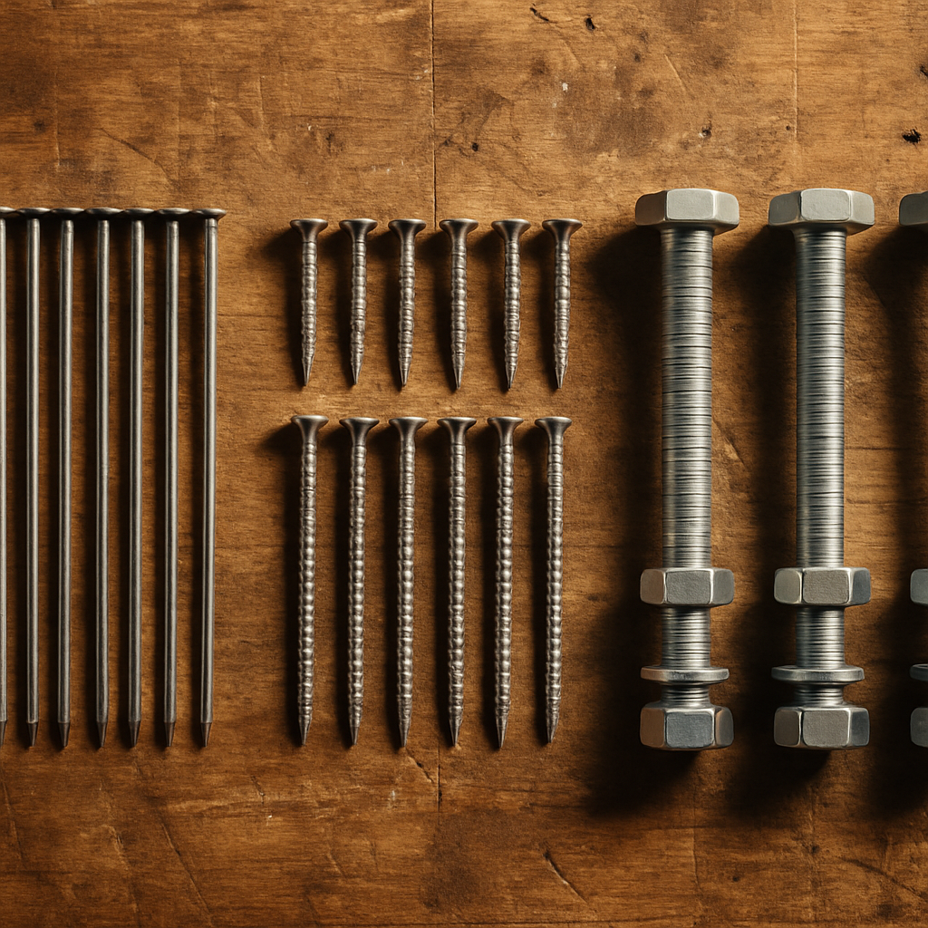 Screws vs Nails vs Bolts: Which Fixing Should You Use and When