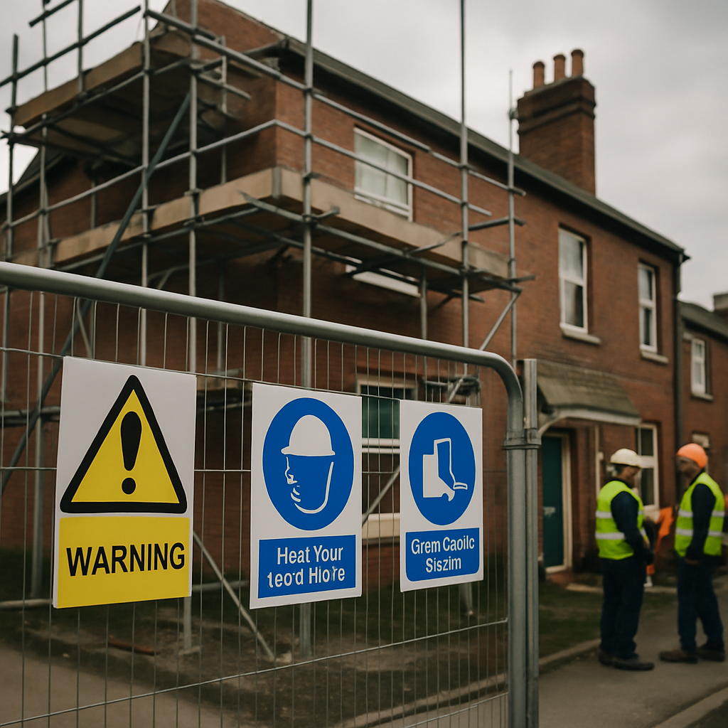 Construction Site Signage Requirements for UK Domestic Jobs: What You Must Display and What’s Optional