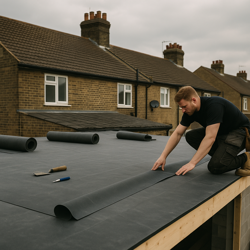 Flat Roof Materials Compared: EPDM, GRP Fibreglass and Torch-On Felt for UK Conditions