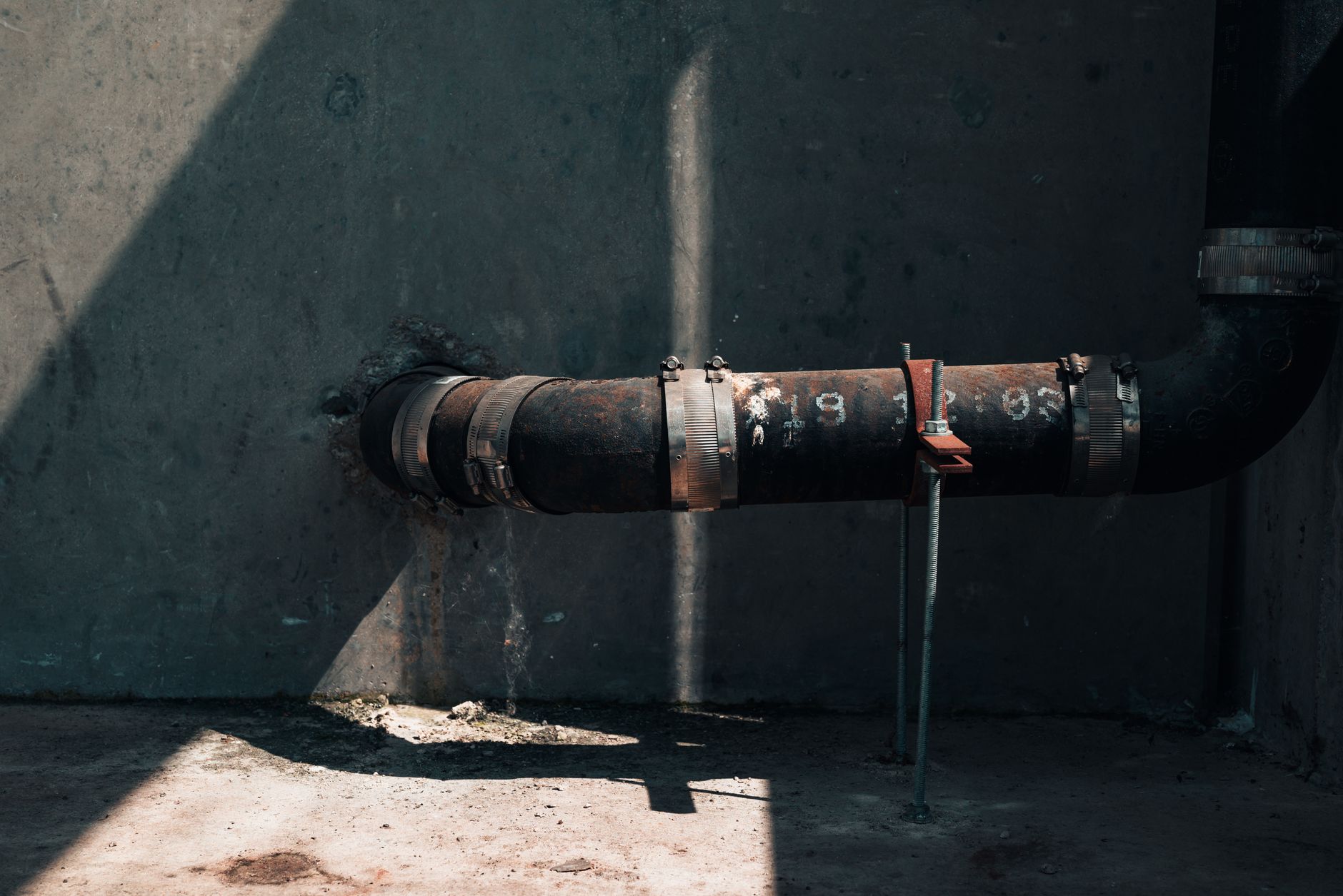 PVC-u drainage pipes laid in a trench on a UK construction site, illustrating drainage pipe materials UK construction